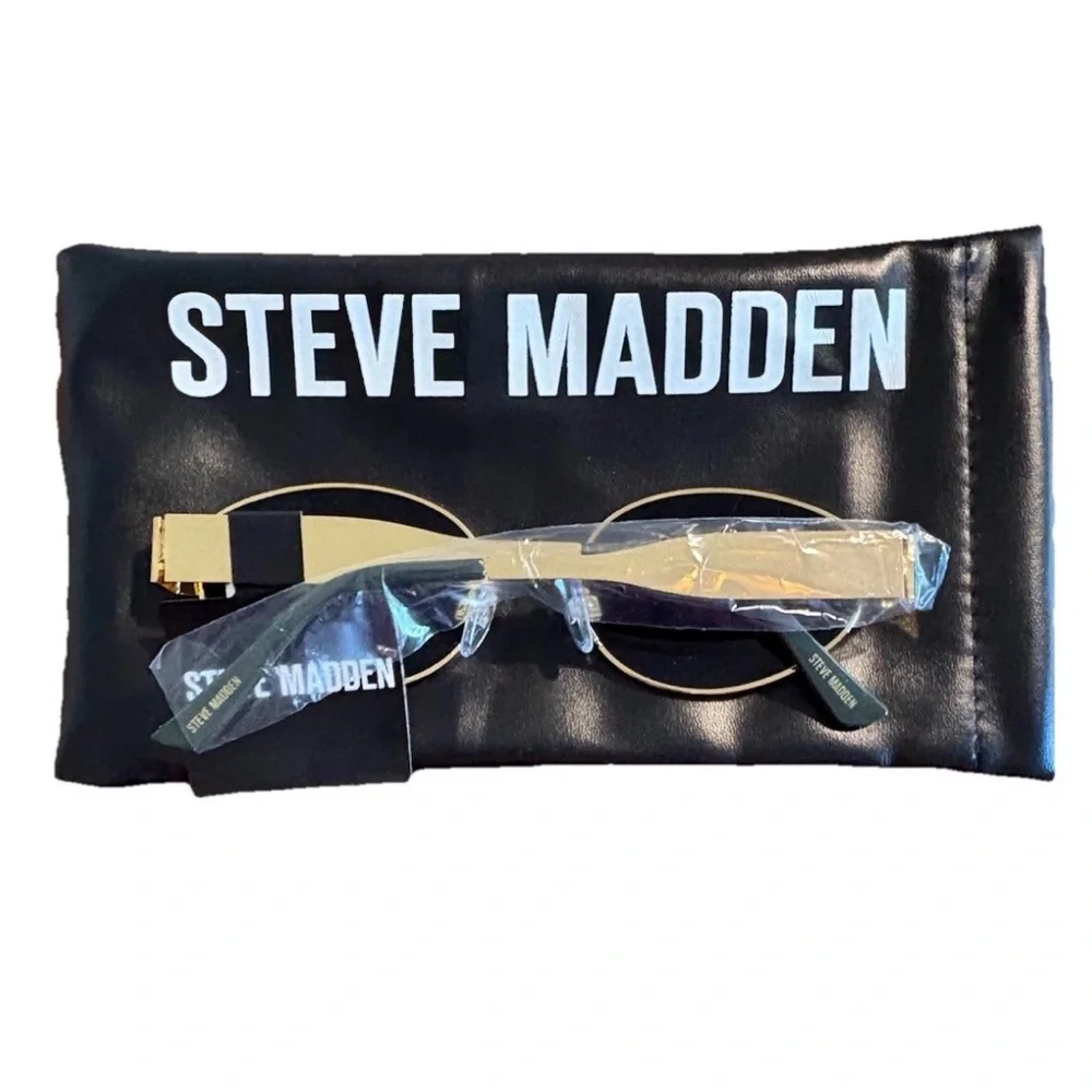NWT Steve Madden 90’s  Gold Micro Oval Sunnies Slim Wire Frame Vintage Chic Vibe